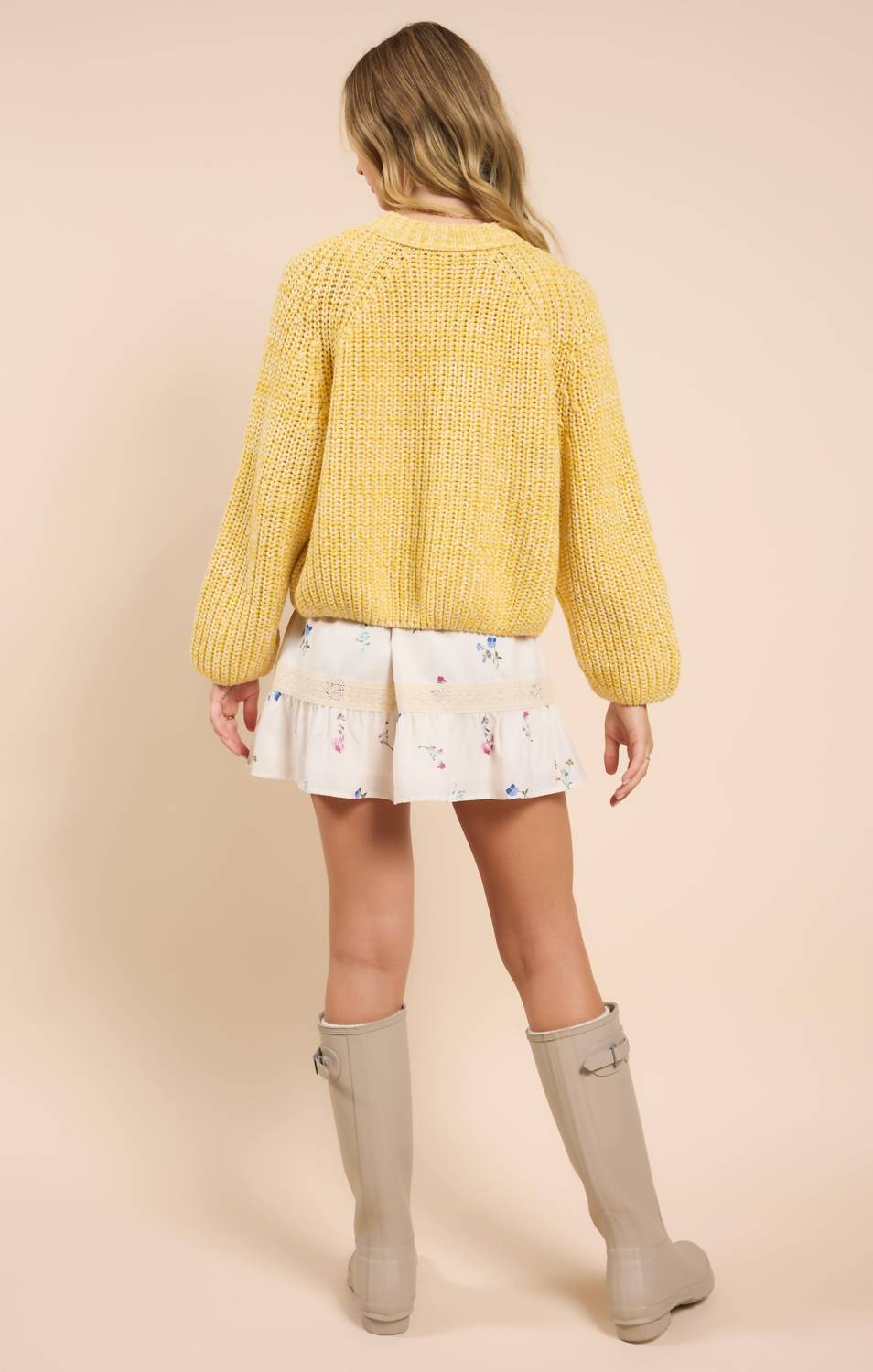 Sadie & Sage - Sunroof Half Buttoned Cardigan