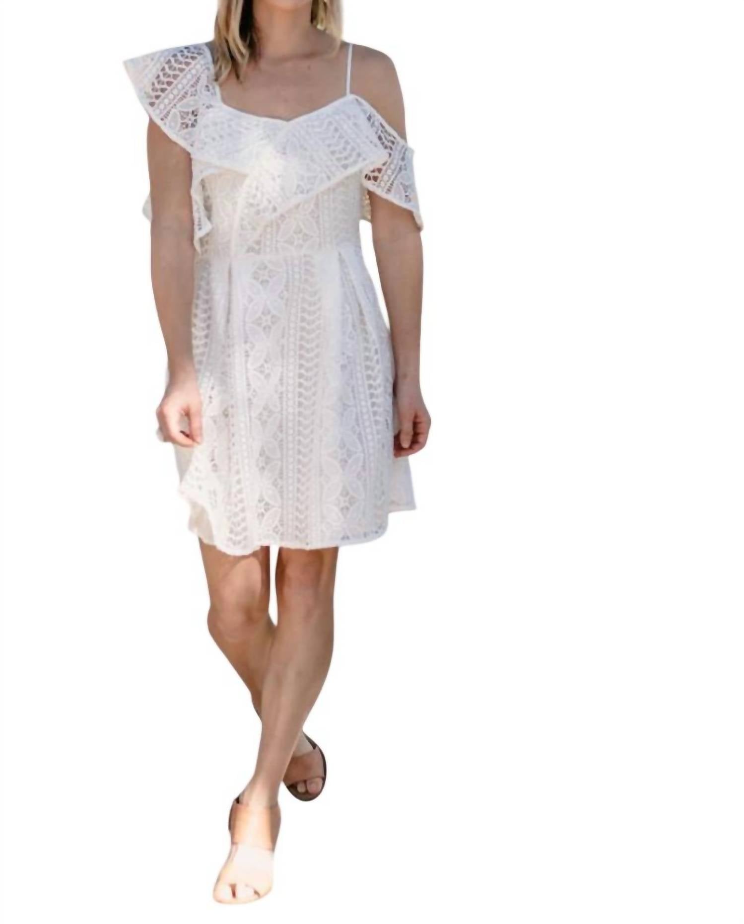 Sugarlips - Christen Asymmetrical One-Shoulder Lace Dress