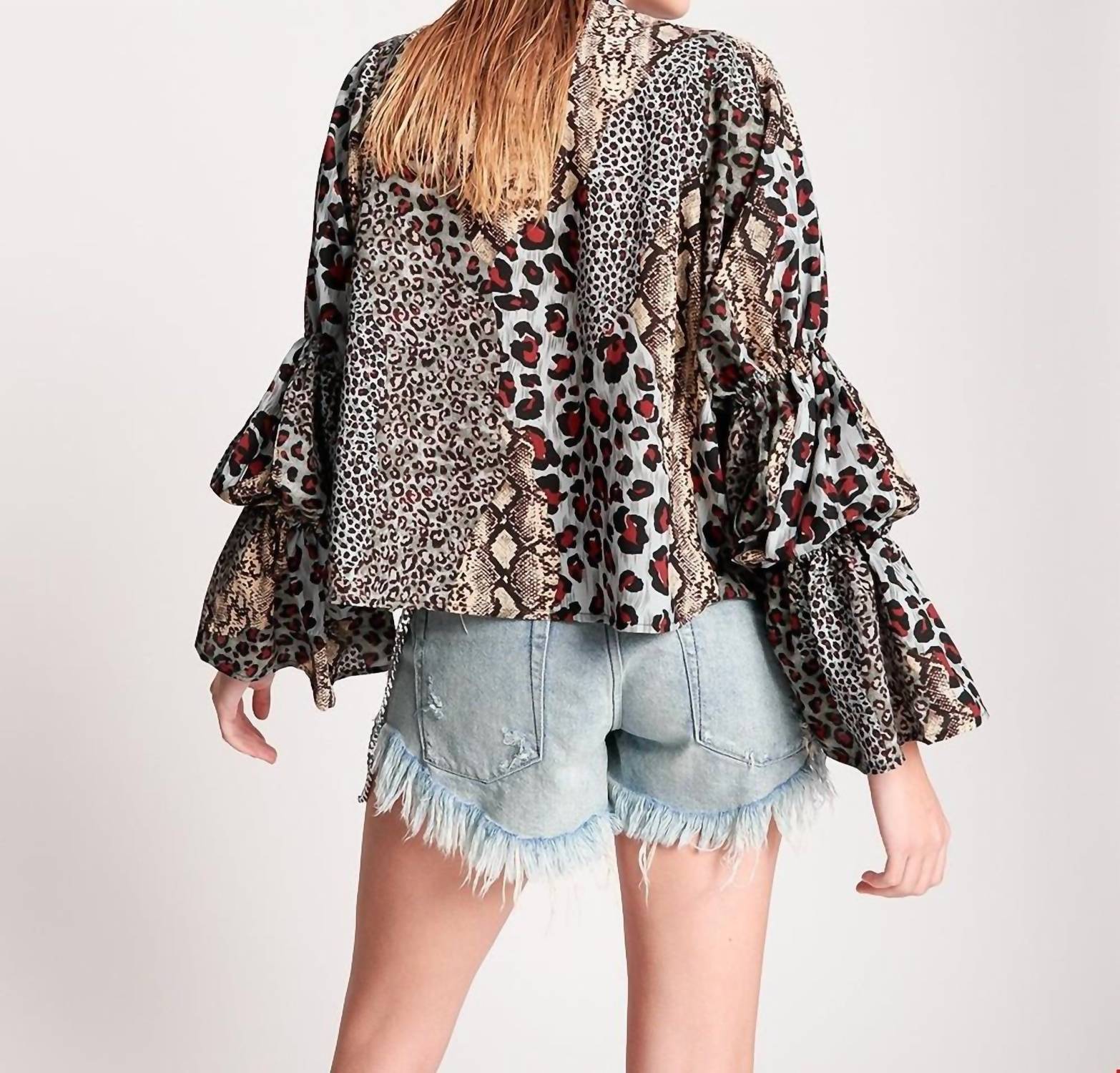 One Teaspoon - Punk Python Sophisticated Savage Top