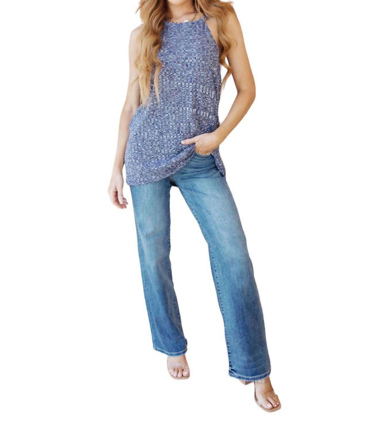Haptics - Small Talk Ribbed Halter Top