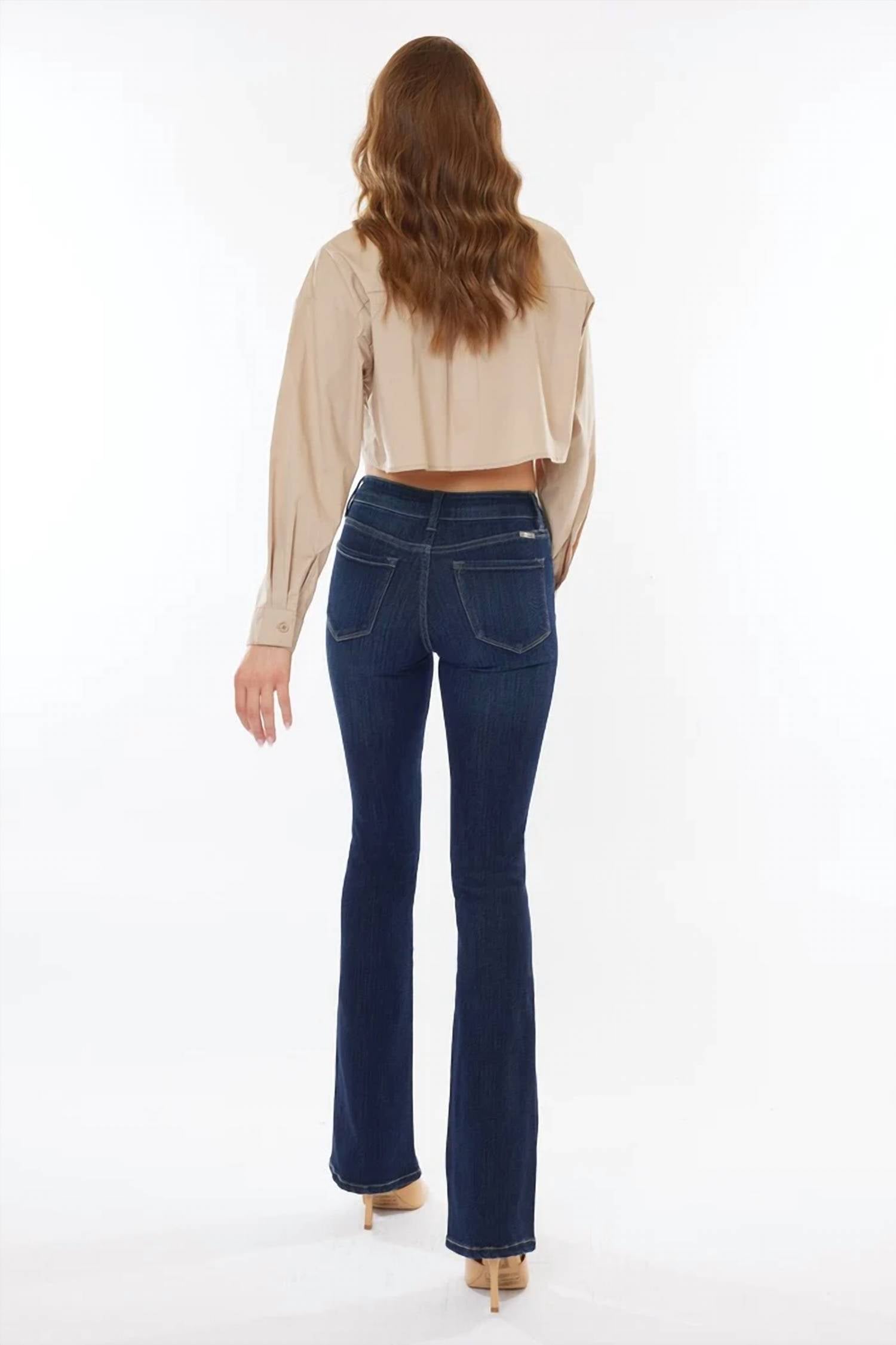 Kancan - High Rise Boot Cut Jeans