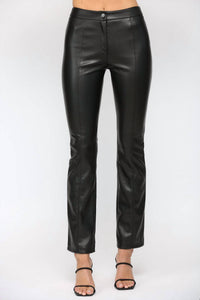 Fate - Faux Leather Flare Pants