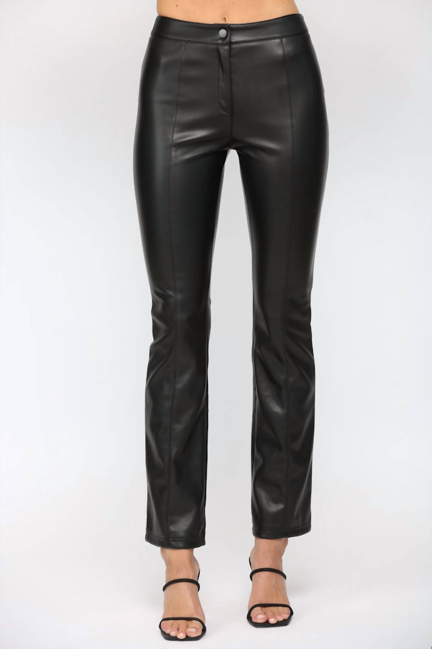 Fate - Faux Leather Flare Pants