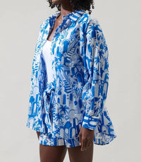 Sugarlips - Nala Floral Regie Boyfriend Button Down Shirt