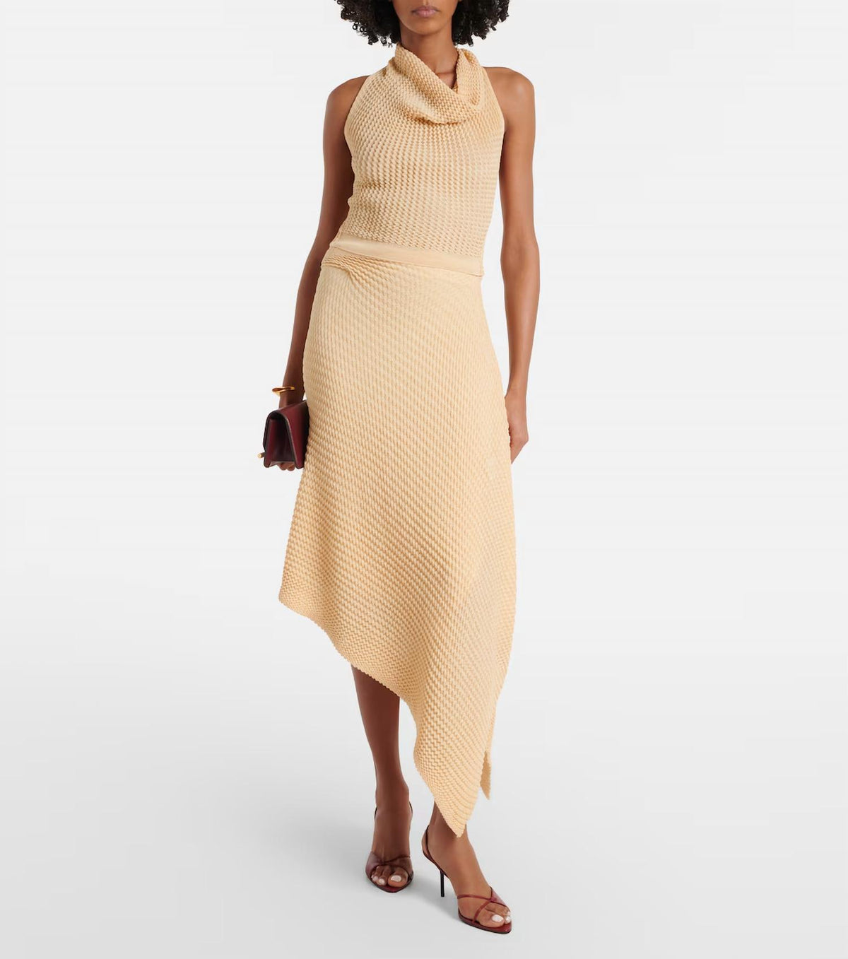 Victoria Beckham - Knitted Asymmetric Midi Skirt