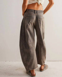 Free People - Women's We The Free Good Luck Mid Rise Barrel Jeans