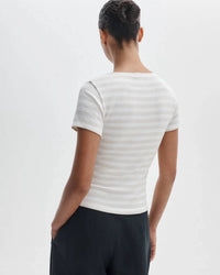 Rag & Bone - Knit Strp Button Tee