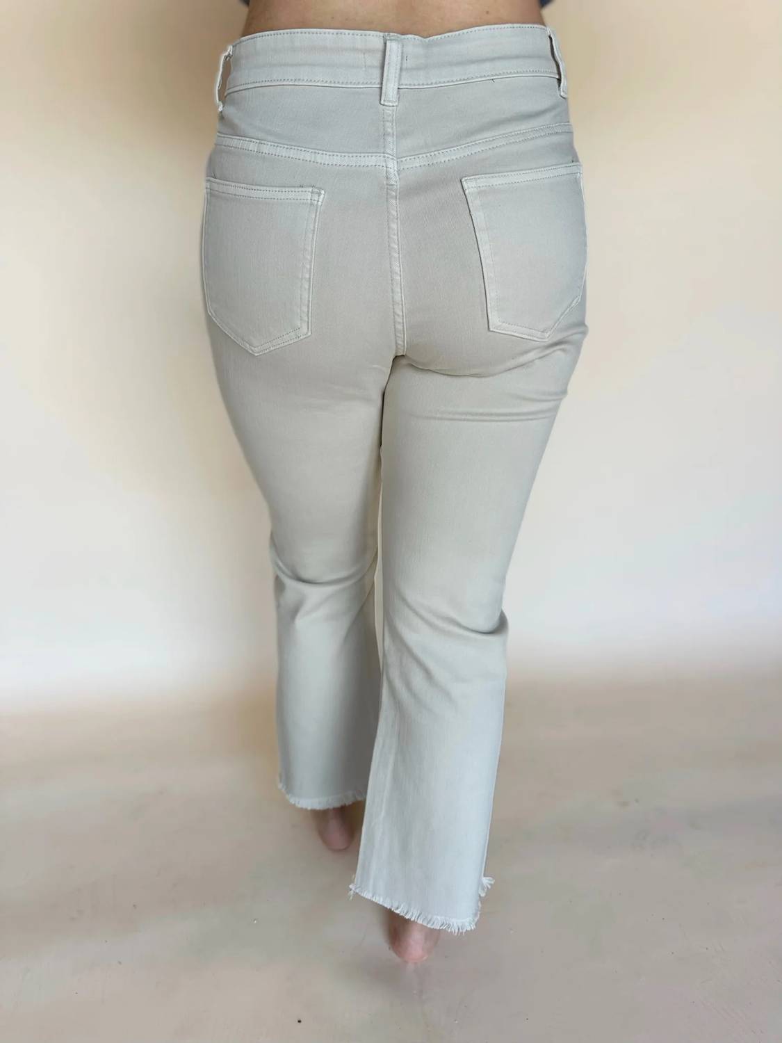 Coco + Carmen - Genesis Frayed Ankle Bootcut Jeans