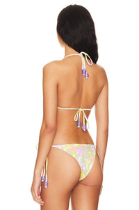 Beach Riot Winona Bikini Top in psychedelic sunshine - women's swimwear - detail view