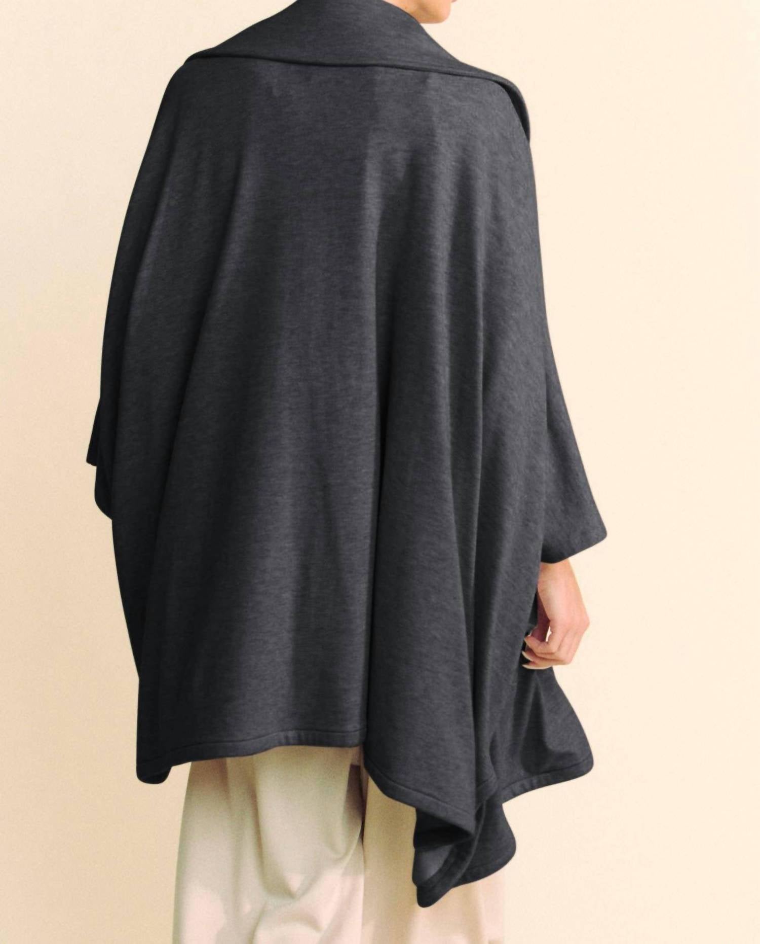 Davi & Dani - Heavy Knit Loose Jacket Cardigan - Plus