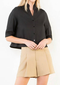 Thml - Women's Short Sleeve Poplin Top
