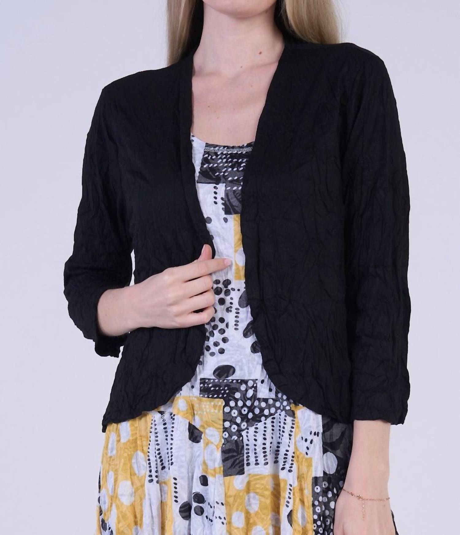 Shana Apparel - Crinkle Short Cardigan