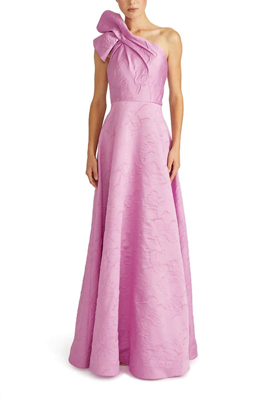 Monique Lhuillier - Amira Jacquard Long Dress