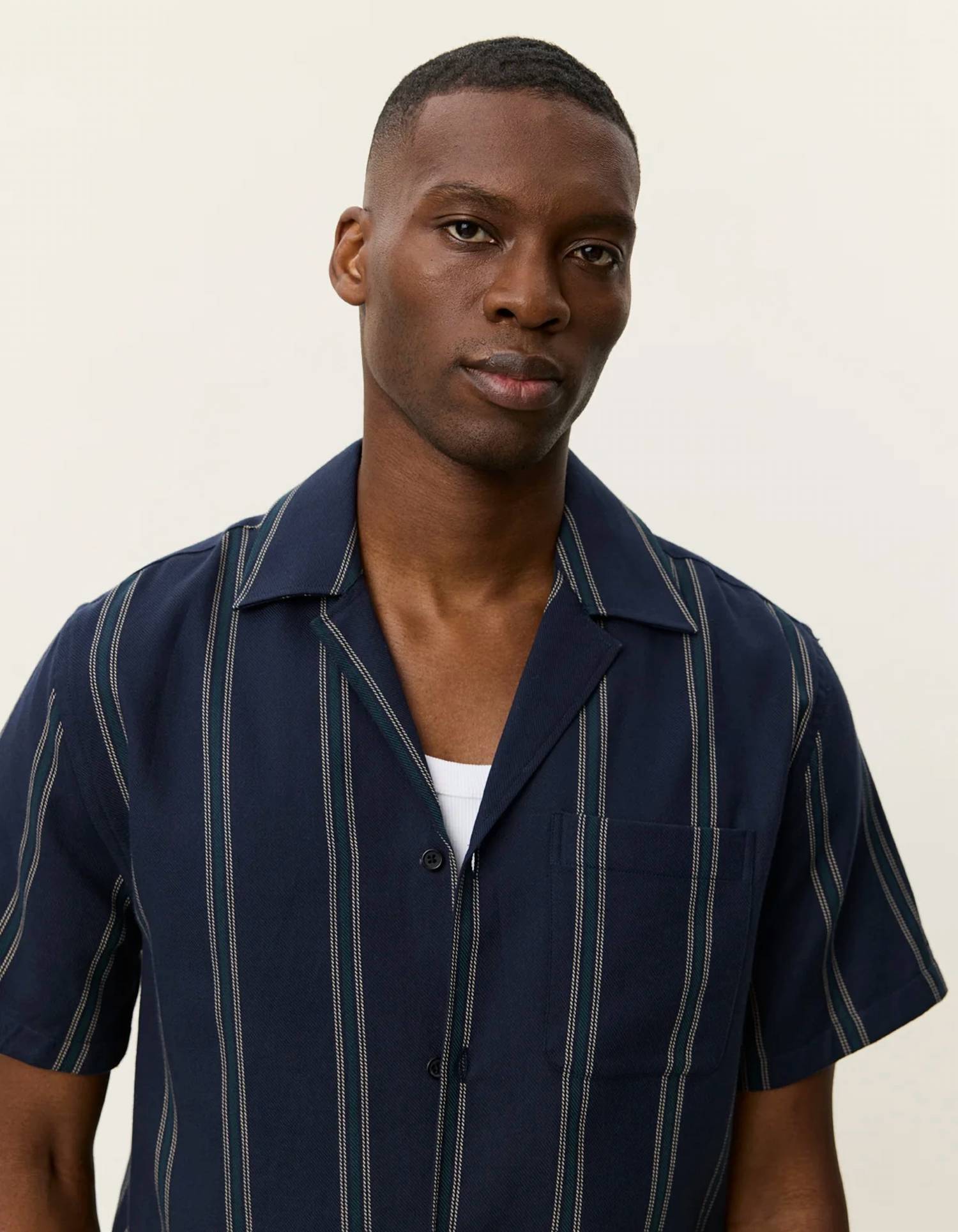 Les Deux - Lawson Stripe Short Sleeve Shirt
