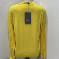 Lorena Antoniazzi Women’s Lightweight Wool Pullover Sweater in yellow - women's sweater - alternate view