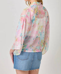 Mystree - Flowy Tie Front Kimono
