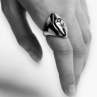 Jagged Halo Jewelry - Women's Athena Evil Eye Ring