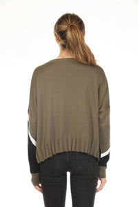 Planet By Lauren G. - Mini Triangle Crew Neck Sweater Top