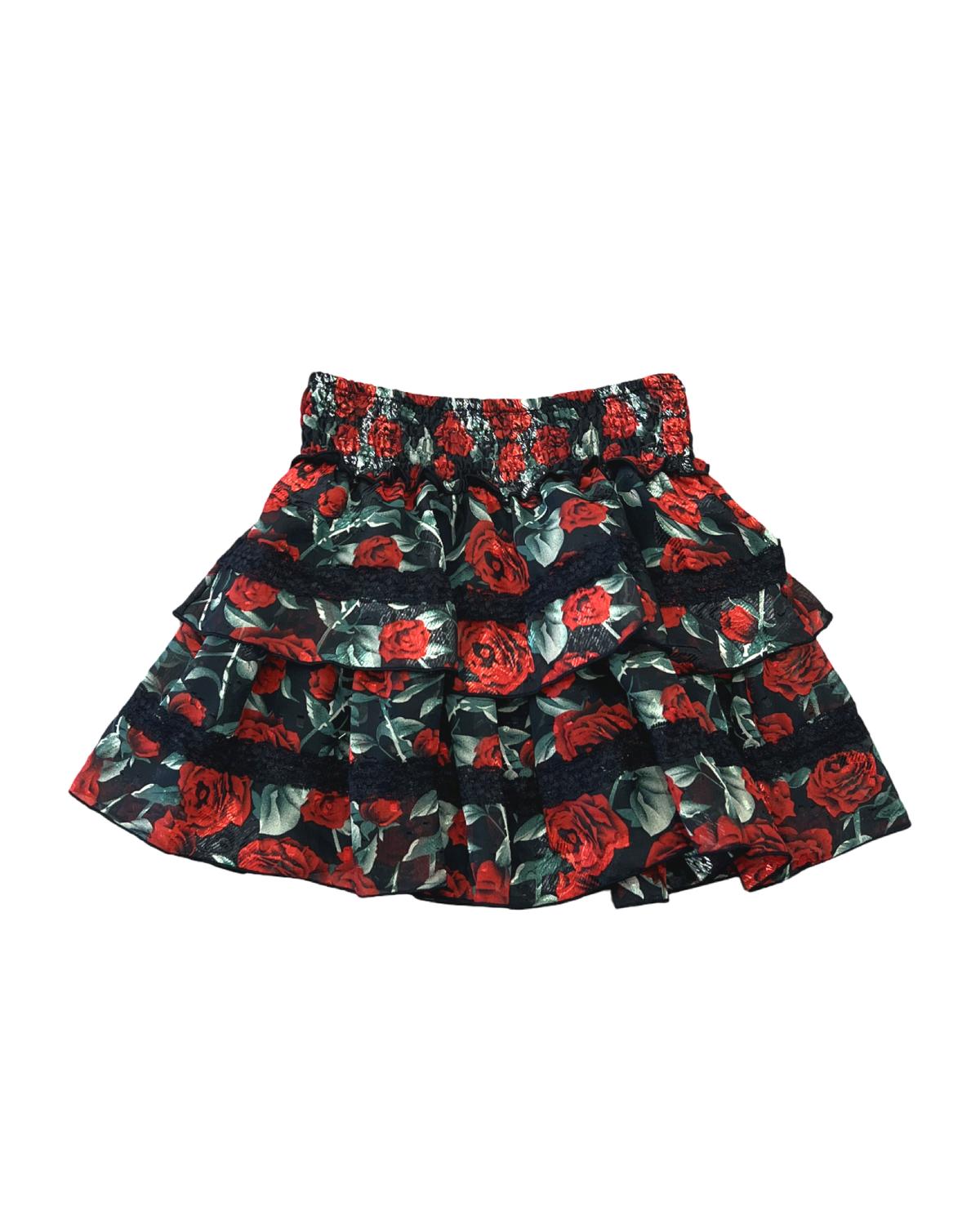 Flowers By Zoe - Girl's Floral Mini Skirt