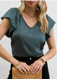 Blu Pepper - Balloon Sleeve Blouse