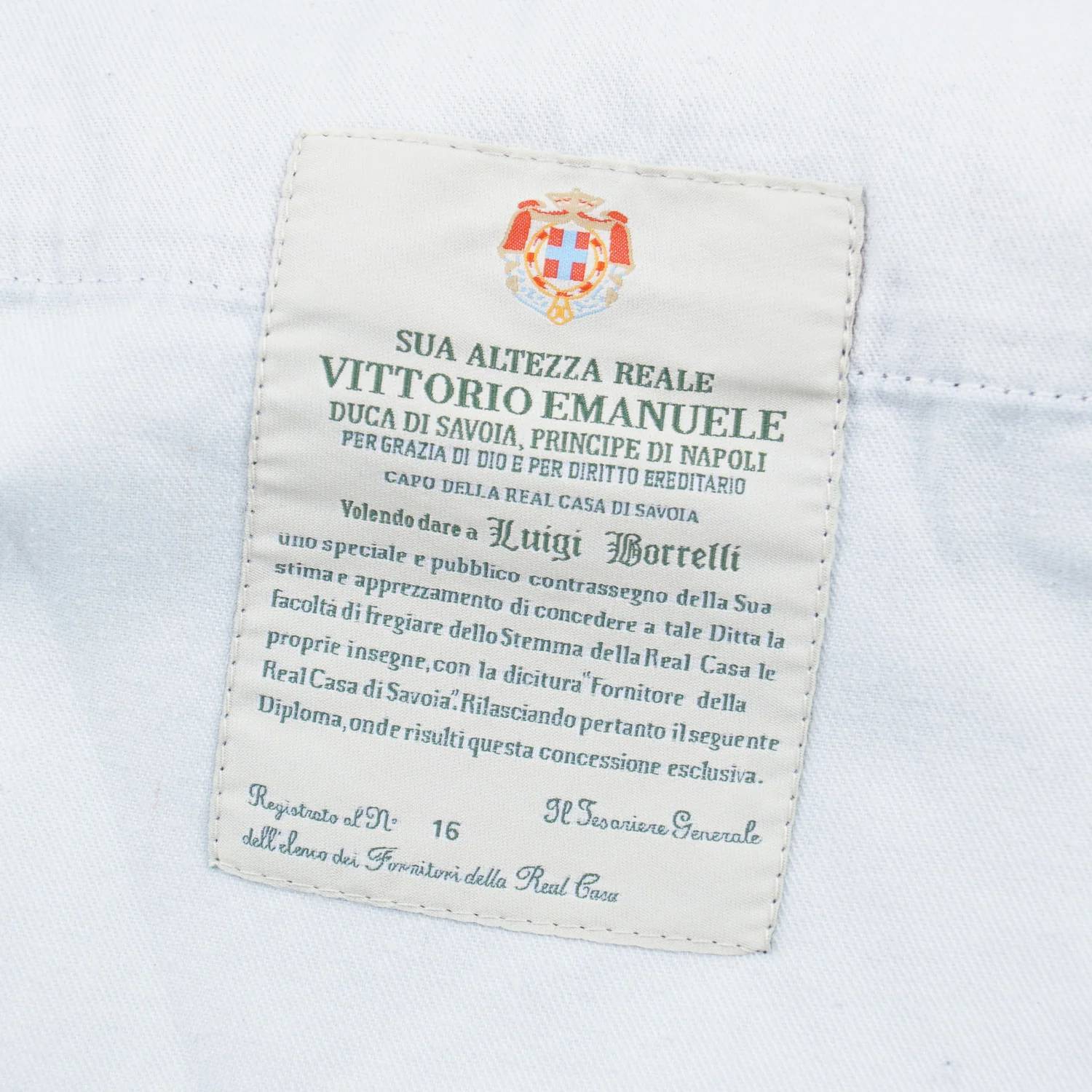 Luigi Borrelli Napoli - Men's Slim-fit Denim Chinos
