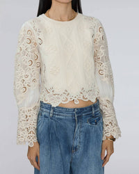 Sea - Vania Lace Combo Sleeve Sweater