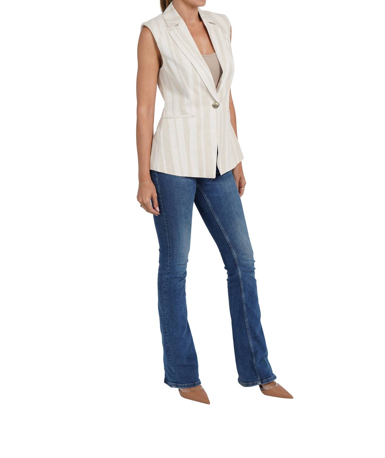 Love Token - Cheryl Linen Blend Vest