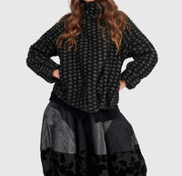 ALEMBIKA Vesper Cozy Moto Jacket in net - women's jacket
