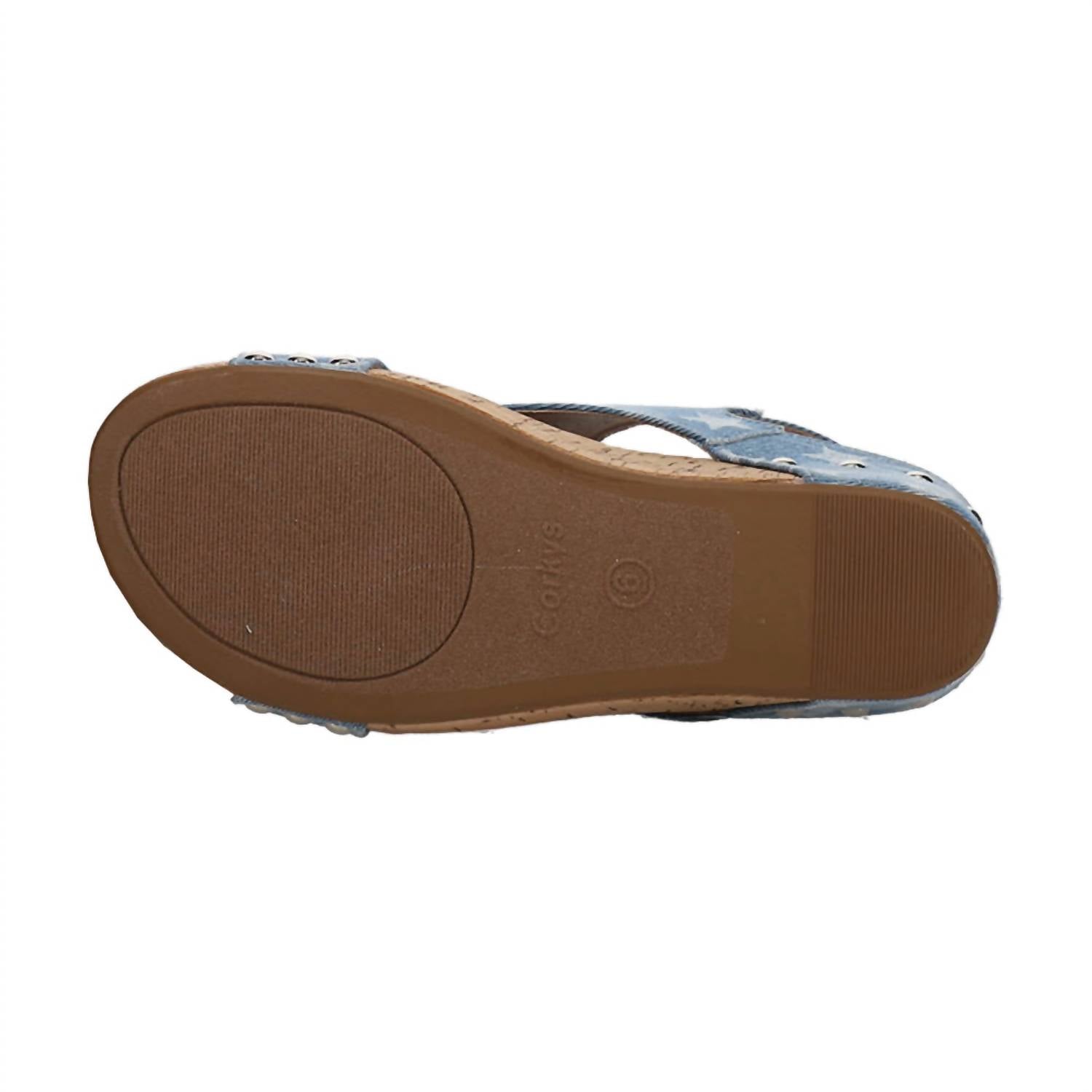 Corkys Footwear - Women's Carley Graphic Studded Slingback Wedge Sandals