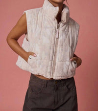 Papermoon - Camo Cropped Puffer Vest