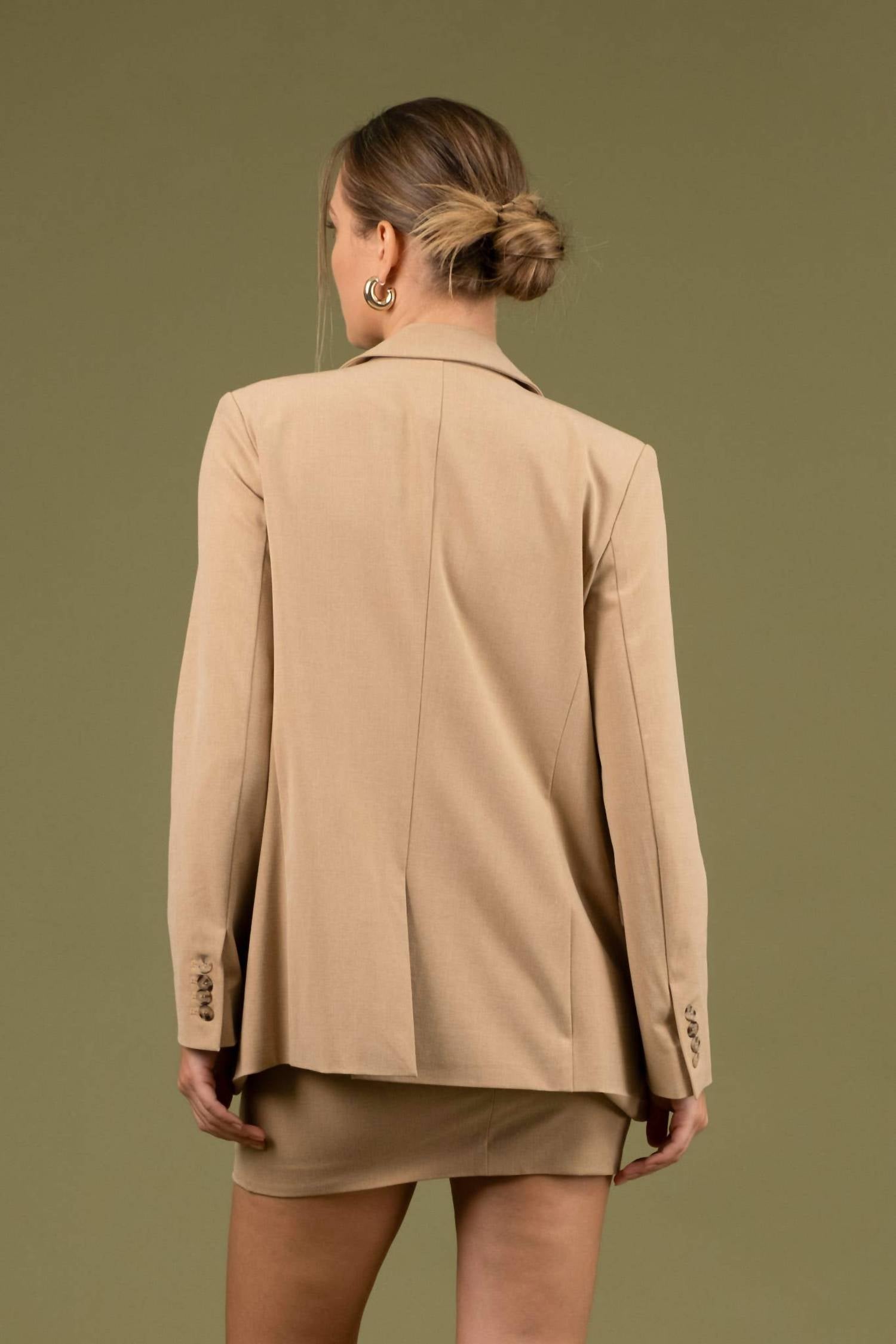 The Workshop Studio - Solid Longline Blazer