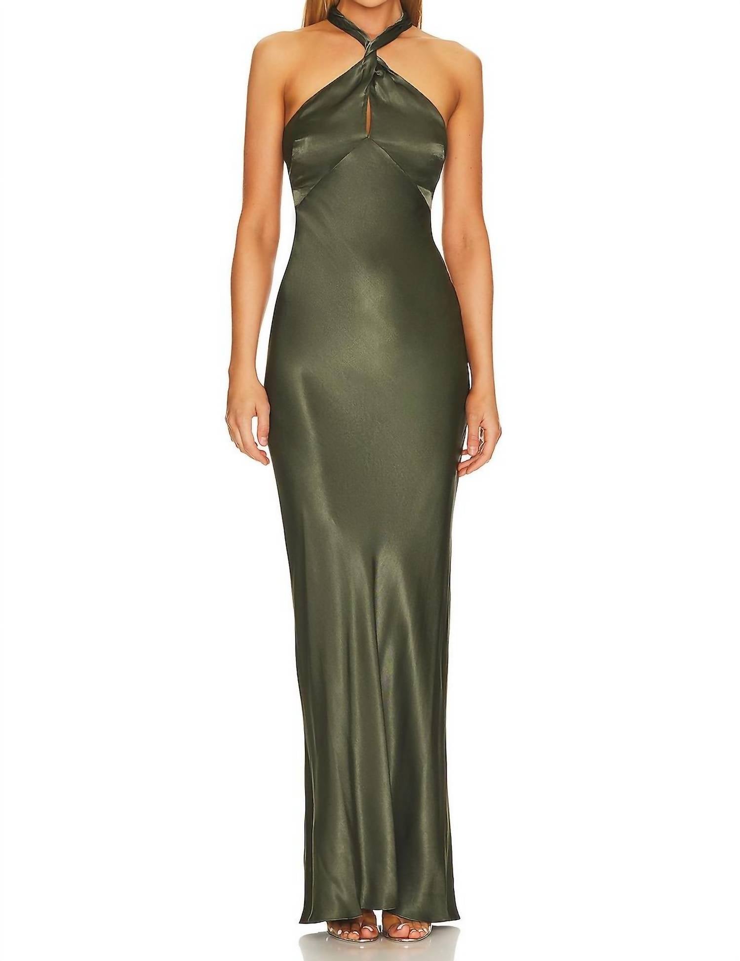 Shona Joy - La Lune High Neck Twist Maxi Dress