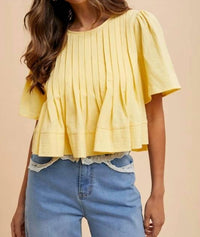Anniewear - Flutter Sleeve Top