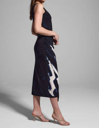 Nic + Zoe - Abstract Ruched Knit Dress