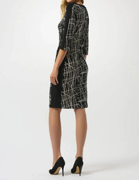 Joseph Ribkoff - Abstract Lines Sheath Dress