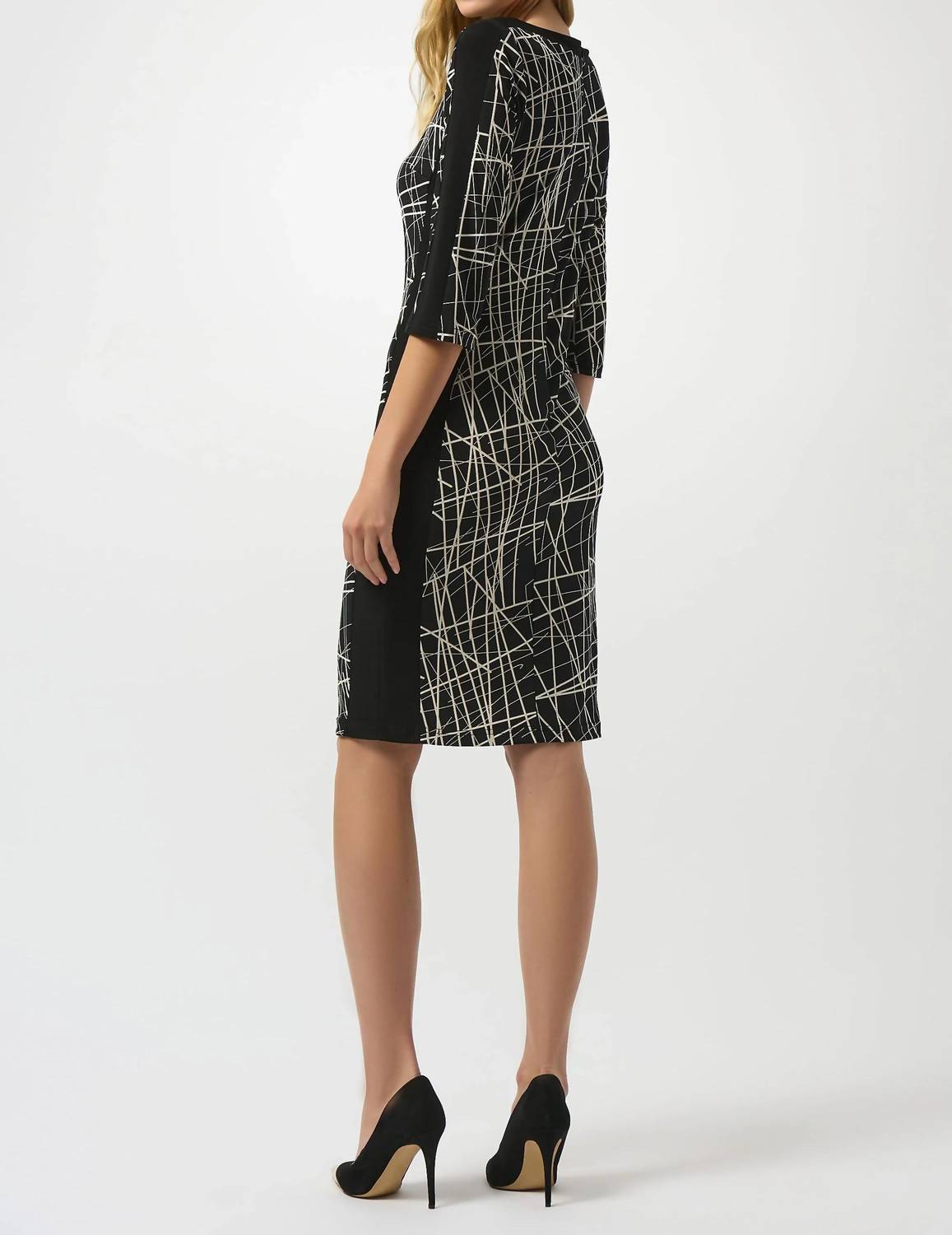 Joseph Ribkoff - Abstract Lines Sheath Dress