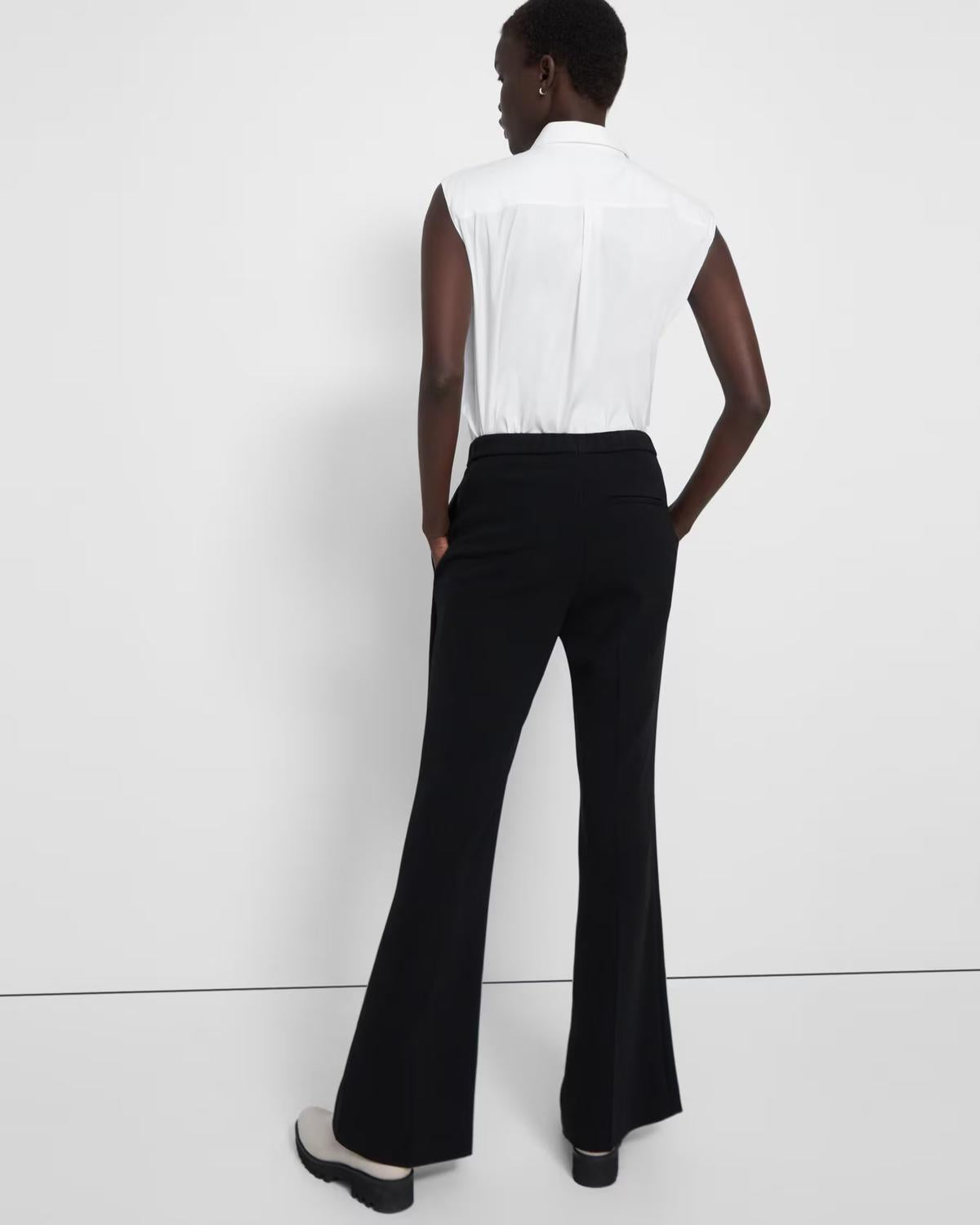 Theory - Demitria High Waist Slit Pants