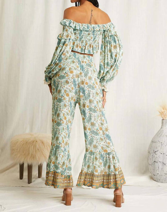 Scandal Italy - Maia Paisley Bell Bottom Pants