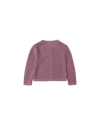 Quincy Mae - Kid's Crew Neck Knit Cardigan