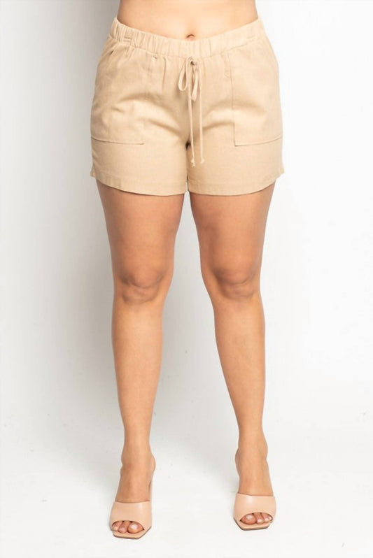 Curve Market - Linen Shorts- VOLUME