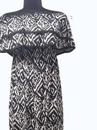 SHE + SKY Women's Avalea Jumpsuit in black white - women's pants - detail view