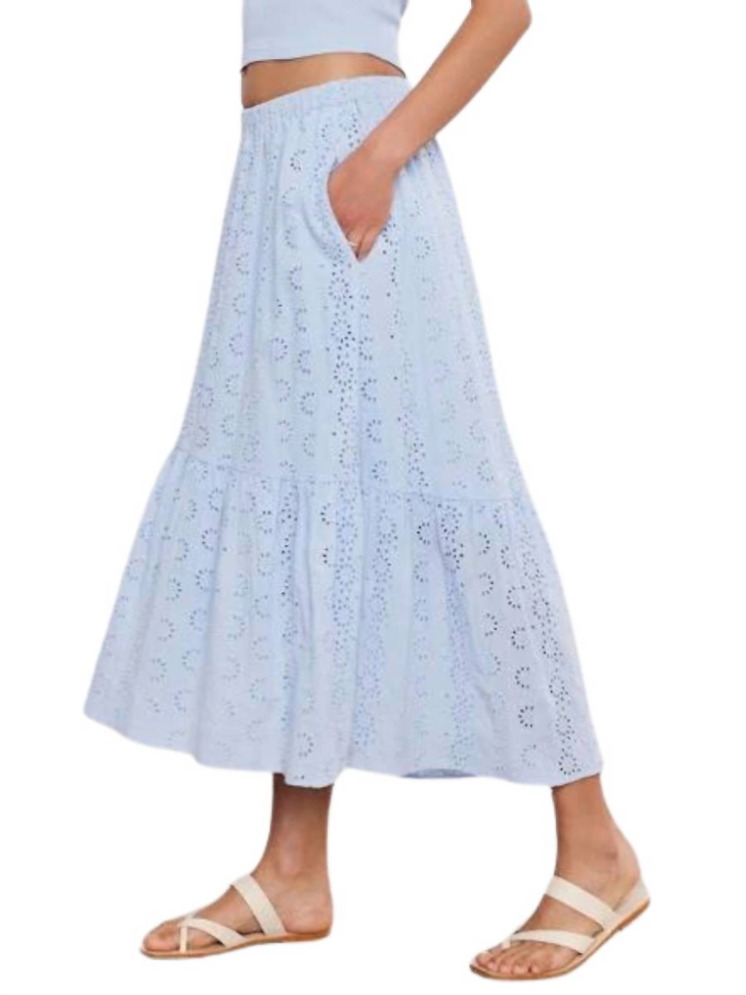 Velvet By Graham & Spencer - Amelia Cotton Eyelet Skirt
