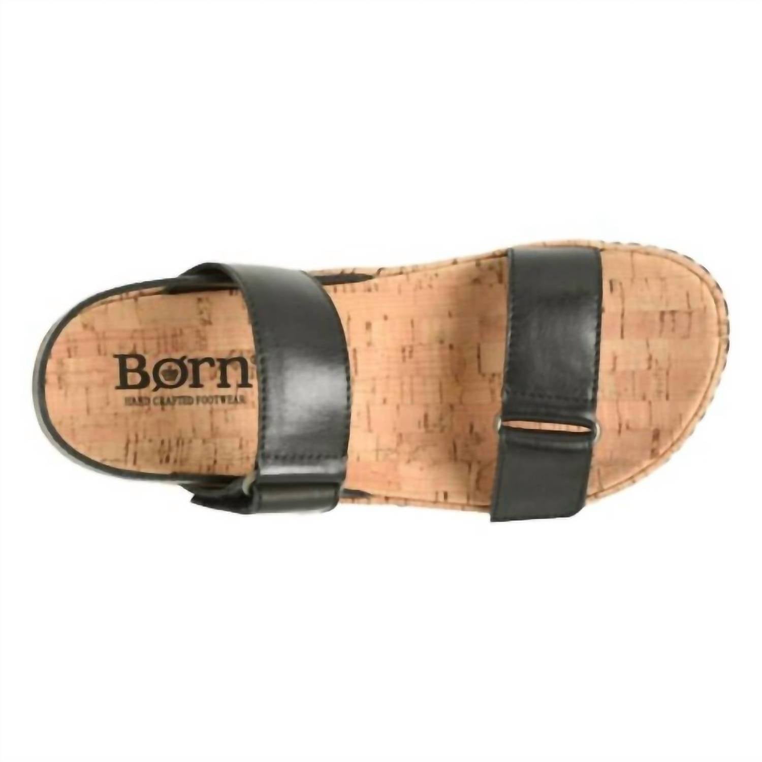 Born Women's Sloan Sandal in black - women's sandal - detail view