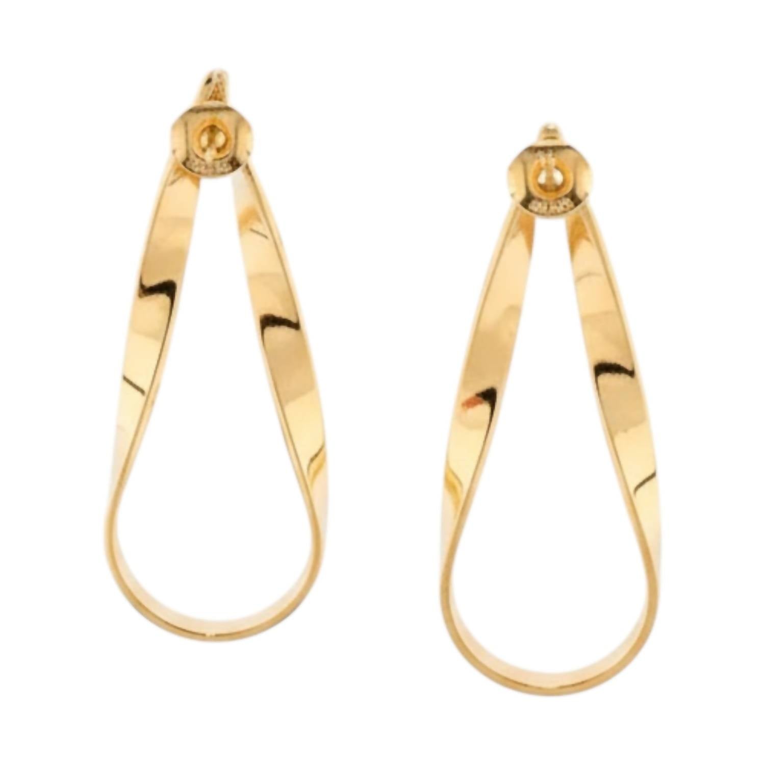 Marlyn Schiff - Women's Abstract Twisted Teardrop Earring