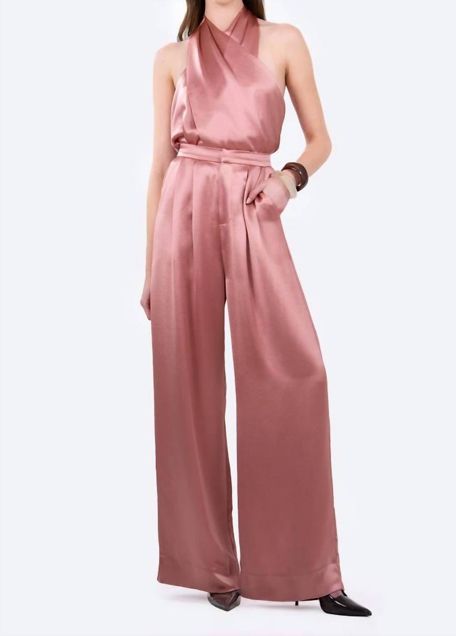 Nonchalant Label - Sable Cross Front Halter Top