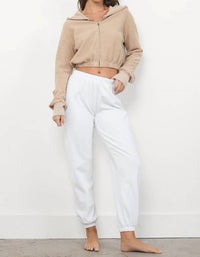 LAmade Classic Sweat Pant in white - women's pants