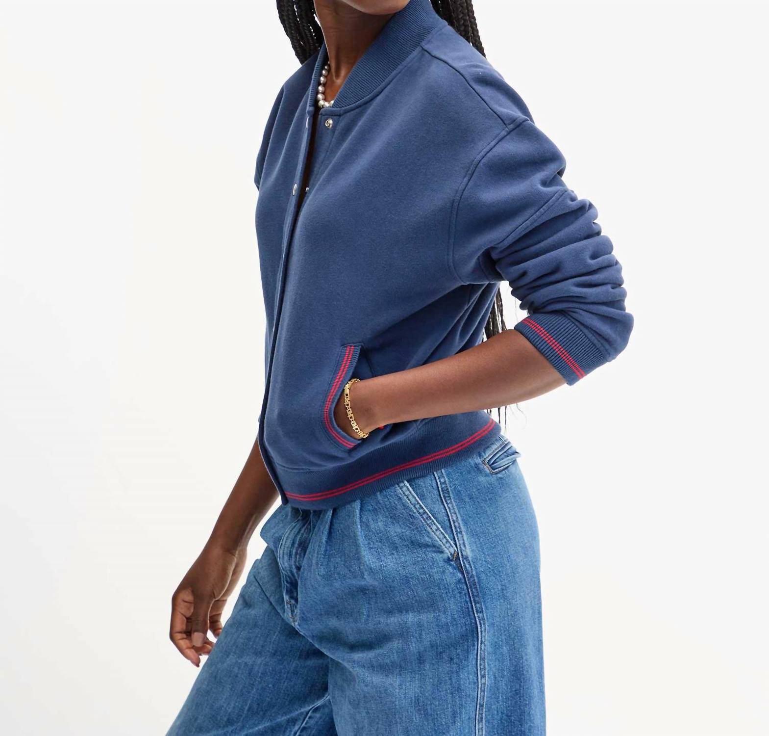 Clare V. - Le Varsity Snap Jacket