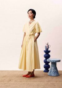 Frnch - Lemon Blossom Wrap Dress