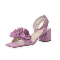 Cecelia New York - Women's Heather Suede Open Toe Ankle Strap Sandals