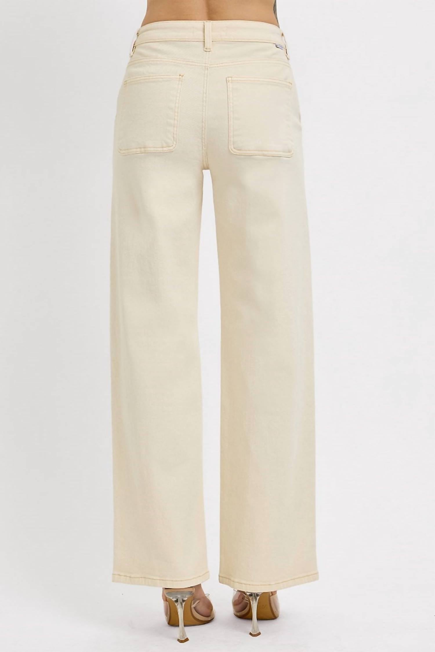 Risen - Tummy Control Mid Rise Baggy Ankle Jean